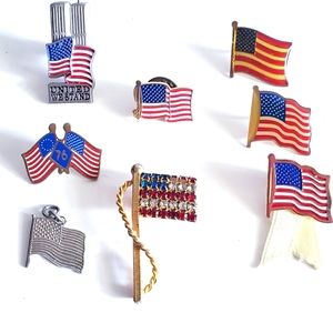 Vintage Collection US FLAGS - Red White Blue - Stars & Stripes - Patriotism